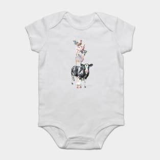 Farm Animal Family C1 Baby Bodysuit
